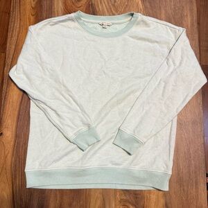 American Eagle Outfitters Women's Light Green Crewneck Top